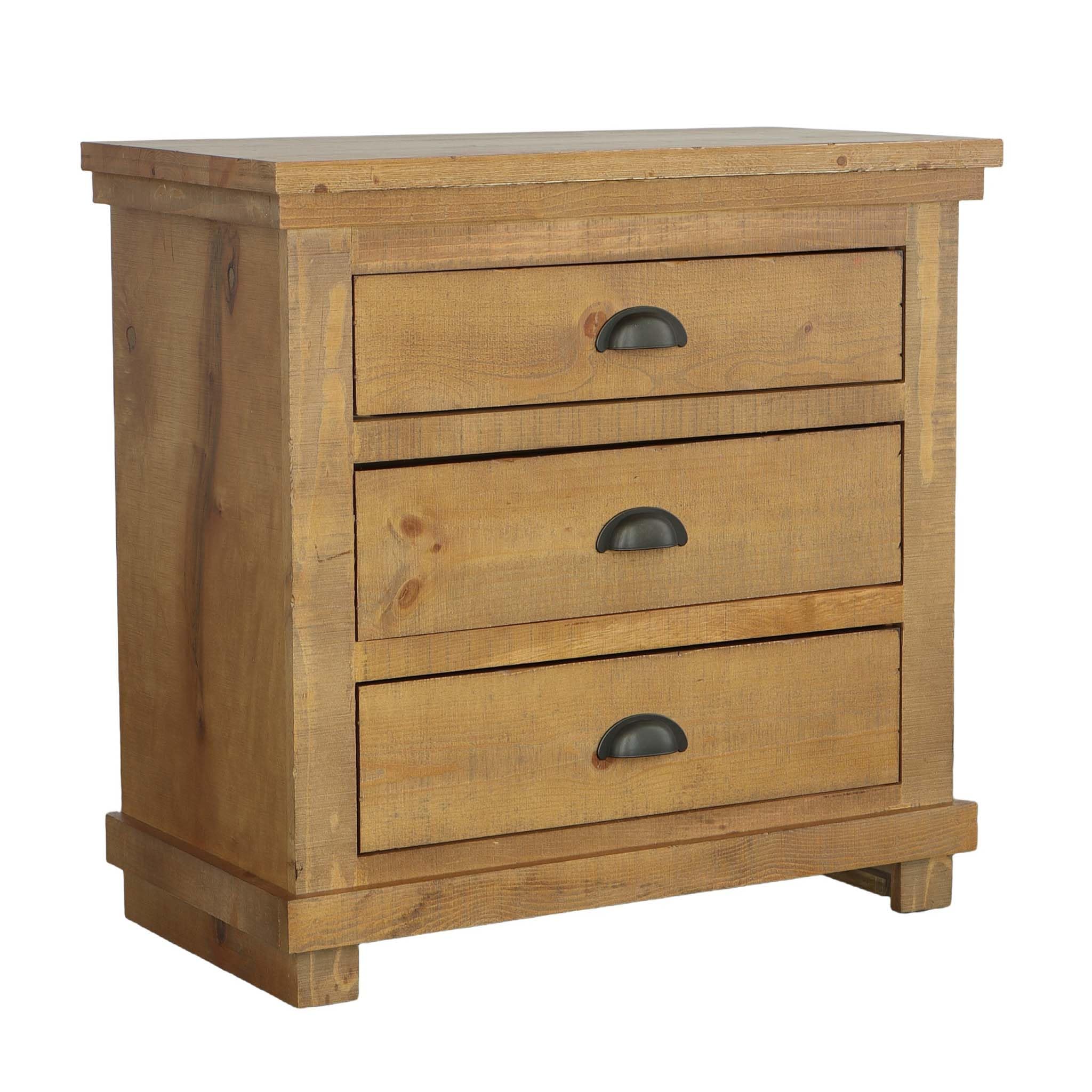 Progressive Furniture Willow Nightstand, 32" X 17" X 31", Distressed Pine